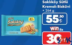 ÜLKER SAKLIKÖY SÜTLÜ KREMALI BİSKÜVİ 264 G